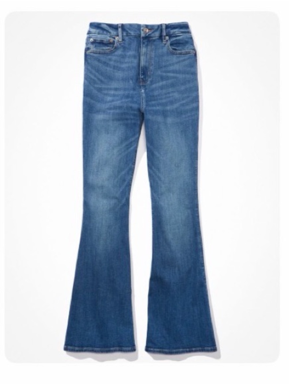 AE curvy next level super high-waisted flare jean NWT